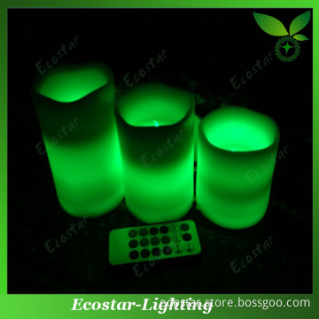 Green LED Flashing Candle for Halloween Decoration